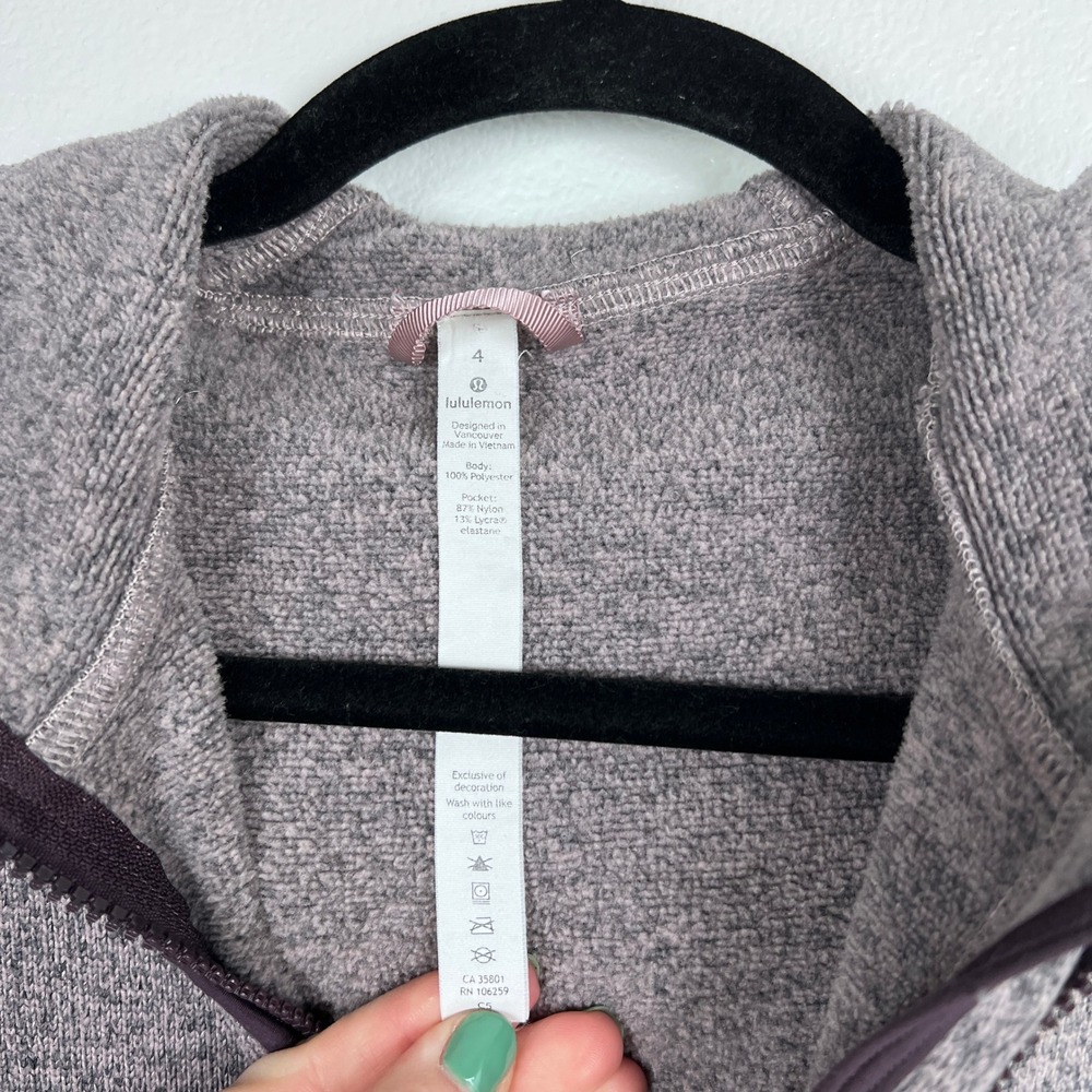 Lululemon Women's‎ Fleece And Thank You Pullover Sz 4 - Picture 3 of 6